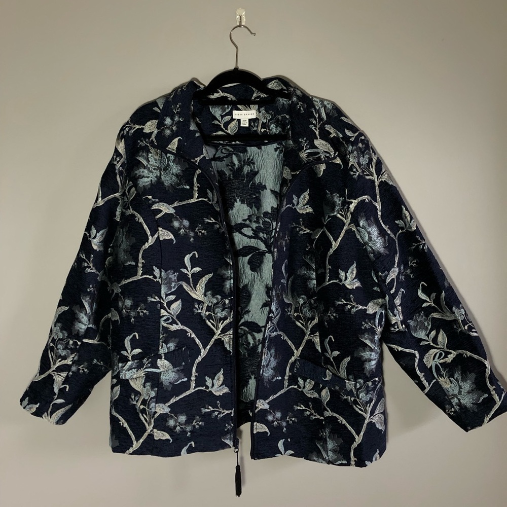 Vintage Floral Plus-size Jacket